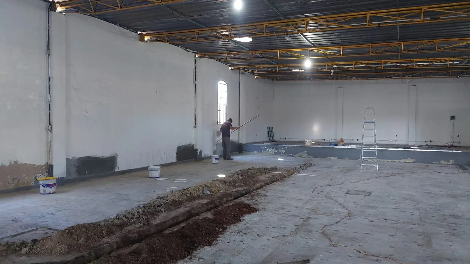 Preparação de substrato, remoção de piso antigo